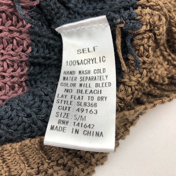 She and Sky oversized knit cozy sweater S/M - Picture 4 of 6